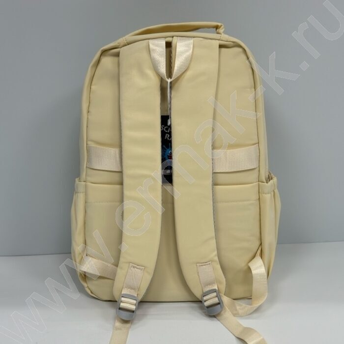 Рюкзак 47*30*20см., с кошельком-мишкой /бежевый NEW | Фото 3