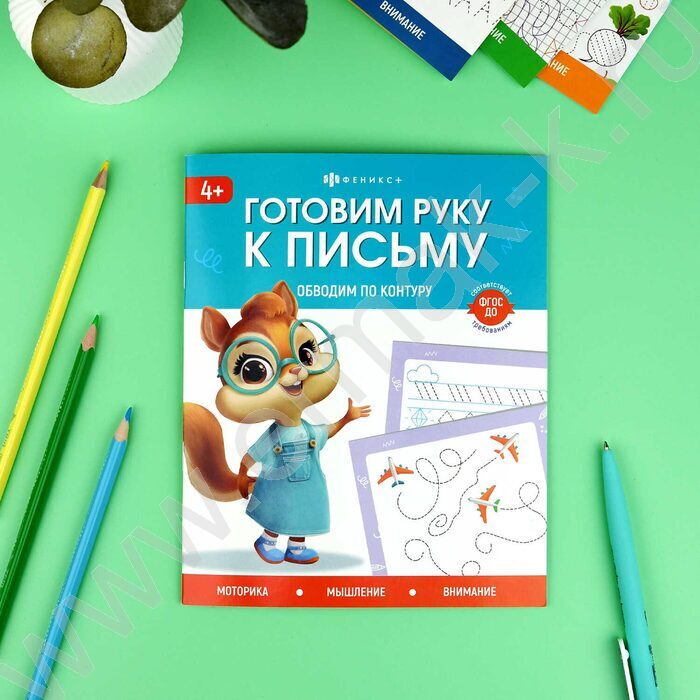 Книжка с заданиями.Готовим руку к письму.Обводим по контуру NEW | Фото 3