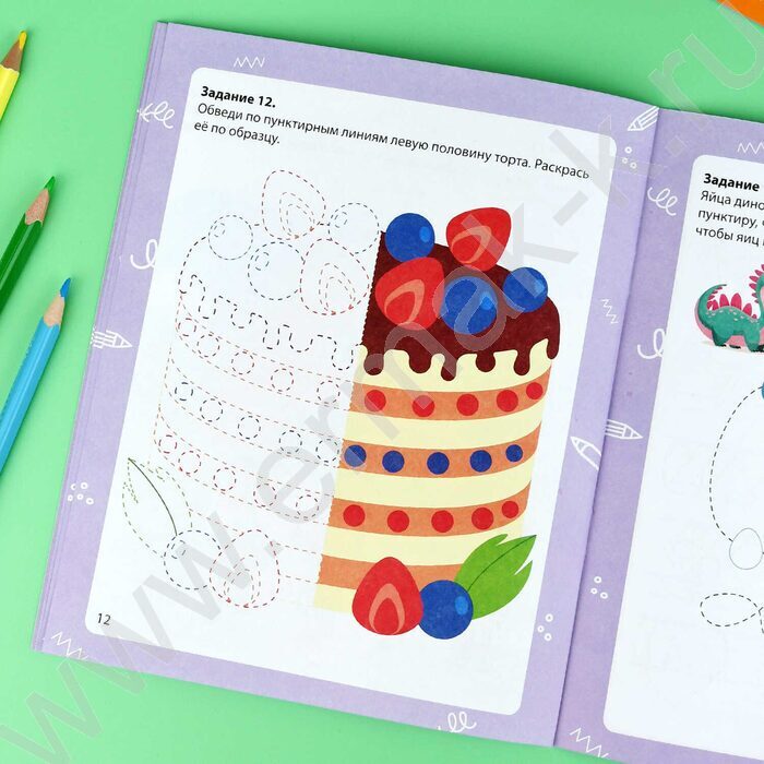 Книжка с заданиями.Готовим руку к письму.Обводим по контуру NEW | Фото 9