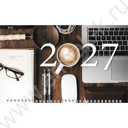 Календарь квартальный на 3-х гребнях/3месяца/ 2027г "Модный офис". с магнитным бегунком NEW | Фото 1