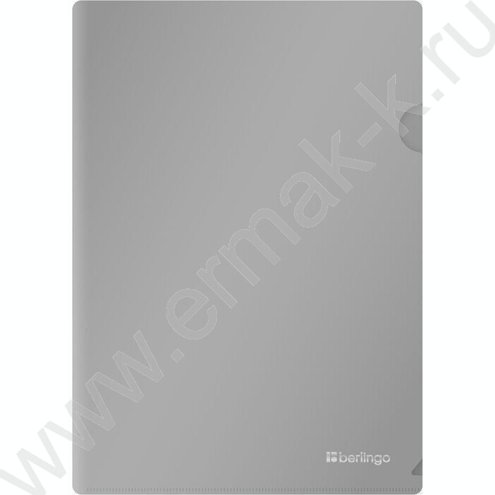 Папка уголок А4 серый металлик 0,2мм "Metallic" NEW | Фото 1