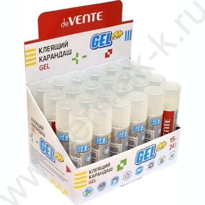 Клей-карандаш  15г "Gel" /PVP основа/ гелевый кристально-прозрачный /в картонном дисплее | Фото 2