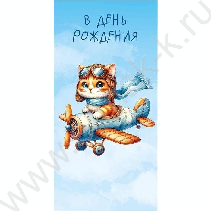 Конверт д/денег  83*167мм "В День Рождения" NEW | Фото 1
