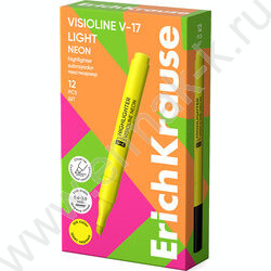 Текстовыделитель /желтый/ 3мм косой Visioline V-17 light Neon NEW | Фото 3