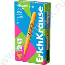 Текстовыделитель /оранжевый/ 3мм косой Visioline V-17 light Neon NEW | Фото 3