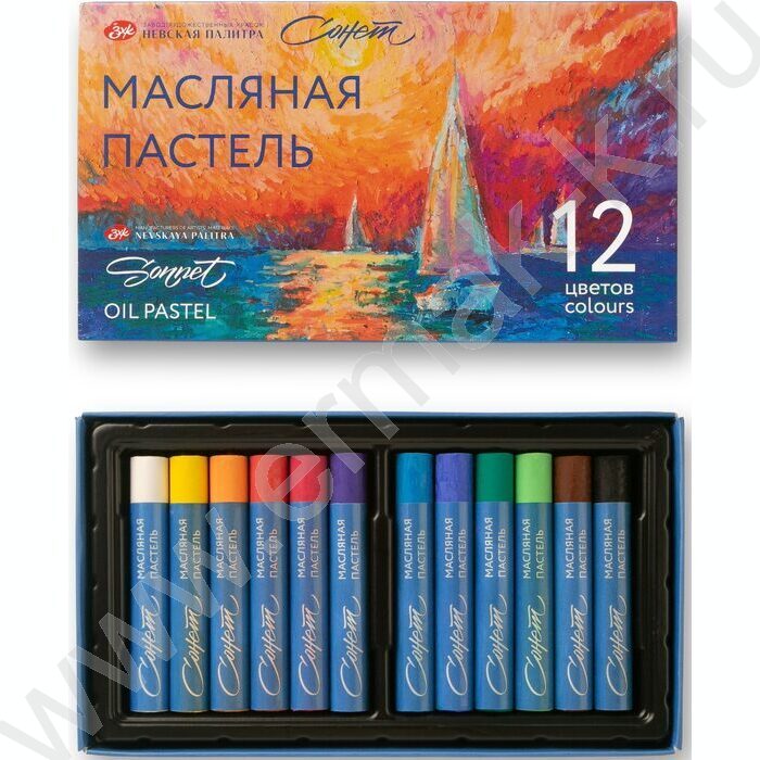 Пастель масляная 12цв Сонет NEW | Фото 3