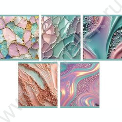 Тетрадь  48л клетка "Стекло" /мел.карт. /закруглен.углы /ассорти NEW | Фото 1