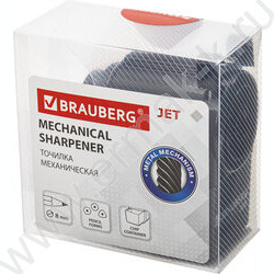 Точилка механическая 1 отверстие пластик "JET" /чёрный NEW | Фото 7