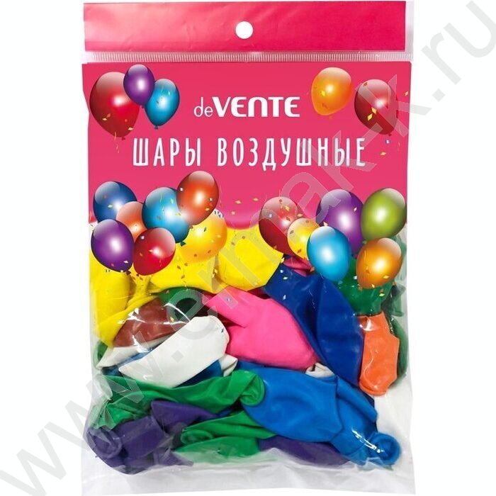 Шар воздушный Стандартные цвета ассорти 25см NEW | Фото 1