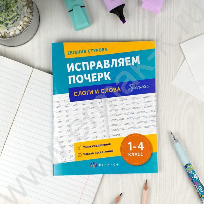 Пропись 165*210 С пояснениями.Исправляем почерк.Слоги и слова 1-4класс NEW | Фото 2