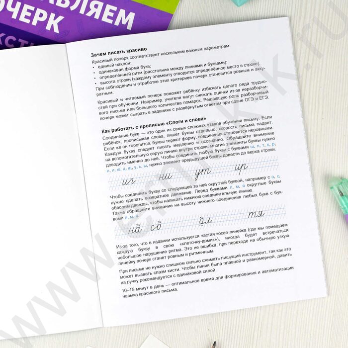 Пропись 165*210 С пояснениями.Исправляем почерк.Слоги и слова 1-4класс NEW | Фото 7