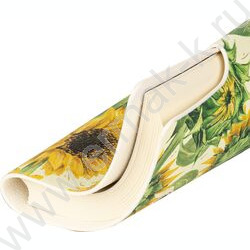 Ежедневник н/дат А6 136л Flora.Подсолнухи /иск.кожа/фиксирующий хлястик:на кнопке NEW | Фото 3