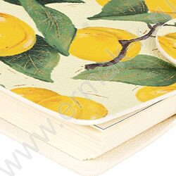Ежедневник н/дат А6 136л Flora.Райские абрикосы /иск.кожа/фиксирующий хлястик:на кнопке NEW | Фото 4