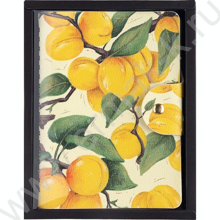 Ежедневник н/дат А6 136л Flora.Райские абрикосы /иск.кожа/фиксирующий хлястик:на кнопке NEW | Фото 8