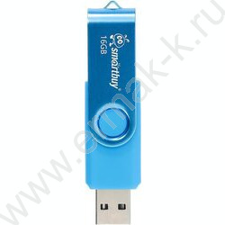 Съемный носитель информации 16B USB Flash Drive <USB 2.0> синий "Twist" NEW | Фото 1