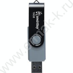 Съемный носитель информации 16B USB Flash Drive <USB 2.0> черный "Twist" NEW | Фото 1