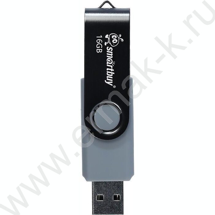 Съемный носитель информации 16B USB Flash Drive <USB 2.0> черный "Twist" NEW | Фото 1