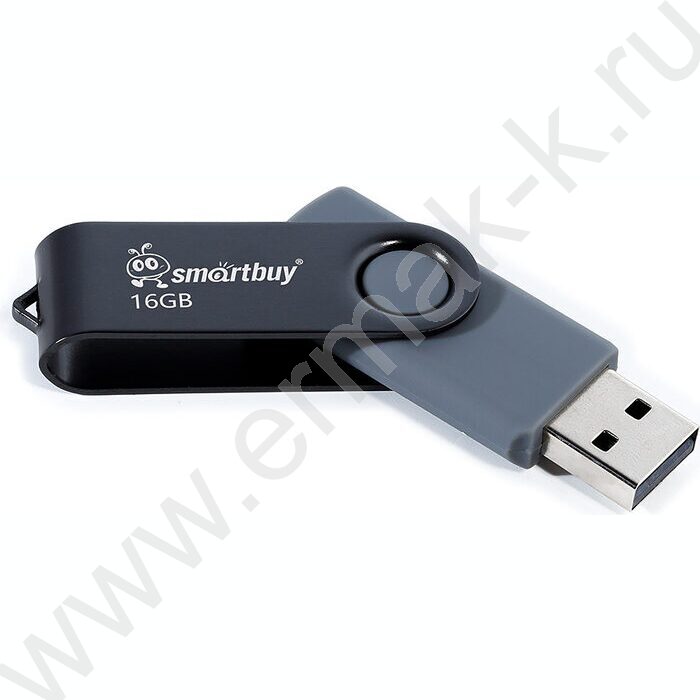 Съемный носитель информации 16B USB Flash Drive <USB 2.0> черный "Twist" NEW | Фото 2