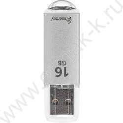 Съемный носитель информации 16GB USB Flash Drive <USB 2.0> серебристый (металл. корпус) "V-Cut" NEW | Фото 1