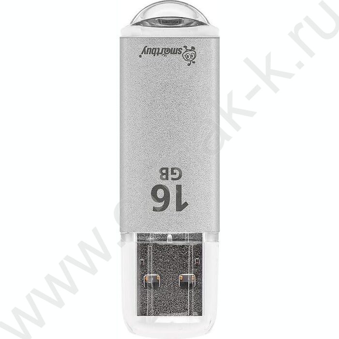 Съемный носитель информации 16GB USB Flash Drive <USB 2.0> серебристый (металл. корпус) "V-Cut" NEW | Фото 1