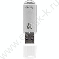 Съемный носитель информации 16GB USB Flash Drive <USB 2.0> серебристый (металл. корпус) "V-Cut" NEW | Фото 3