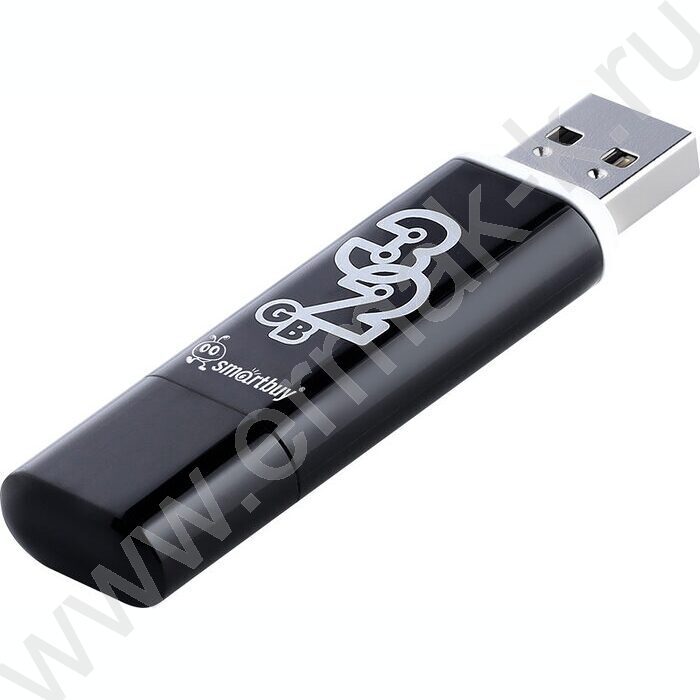 Съемный носитель информации 32GB USB Flash Drive <USB 2.0> черный "Glossy" NEW | Фото 2