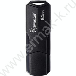 Съемный носитель информации 64GB USB Flash Drive <USB 2.0> черный "Clue" NEW | Фото 1