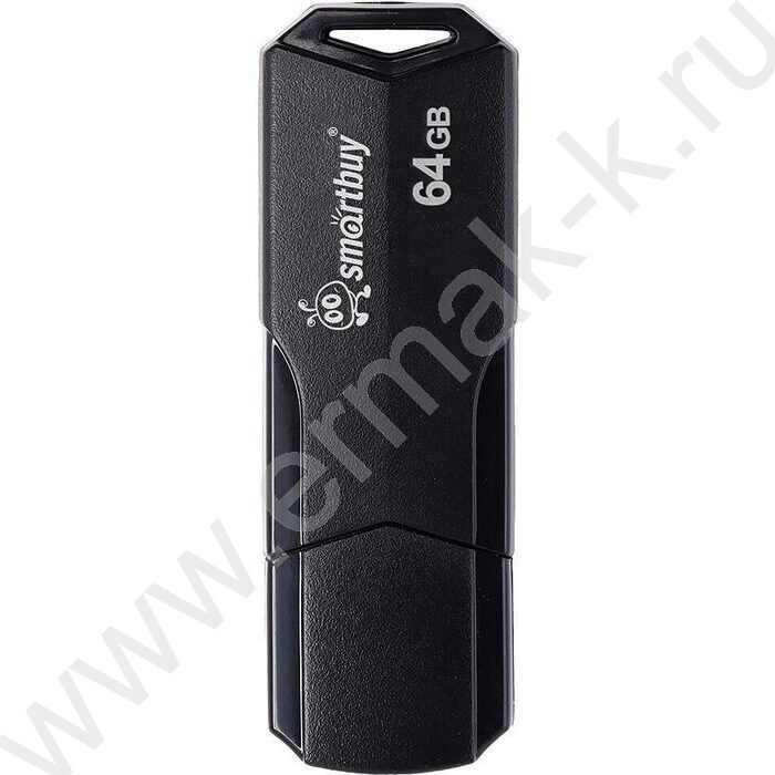 Съемный носитель информации 64GB USB Flash Drive <USB 2.0> черный "Clue" NEW | Фото 1