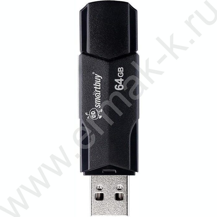 Съемный носитель информации 64GB USB Flash Drive <USB 2.0> черный "Clue" NEW | Фото 2