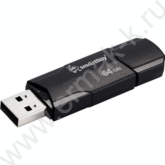Съемный носитель информации 64GB USB Flash Drive <USB 2.0> черный "Clue" NEW | Фото 3