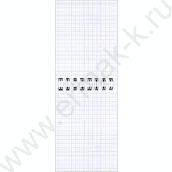 Блокнот  40л А7 спираль "Котик с сердечком" /УФ-лак сплошной/клетка NEW | Фото 4
