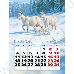 Календарь на магните отрывной 2027г "Символ года" NEW | Фото 2