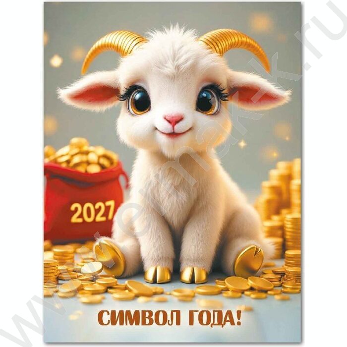 Календарь на магните отрывной 2027г "Символ года" NEW | Фото 1