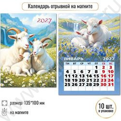 Календарь на магните отрывной 2027г "Символ года" NEW | Фото 3