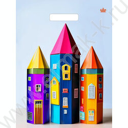Пакет вырубной 40*31см Яркие карандаши NEW | Фото 1
