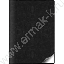 Ежедневник 2027г А5 352стр "Croco FLEX" черный /иск. кожа, перфорация угла, ляссе NEW | Фото 1