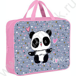 Папка д/тетрадей A4 330*260*80мм "Funny panda" NEW | Фото 1