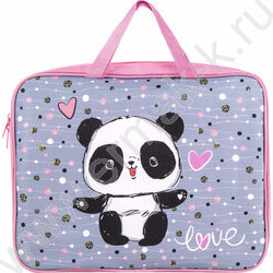 Папка д/тетрадей A4 330*260*80мм "Funny panda" NEW | Фото 2