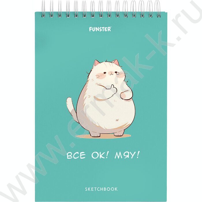Скетчбук  60л А5  "Ассорти Funny pets" 100г/кв.м NEW | Фото 4