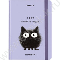 Скетчбук  80л 145х203мм, резинка "Кот Тыгыдык" 120г/кв.м NEW | Фото 1
