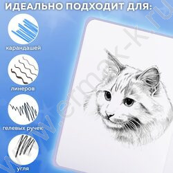 Скетчбук  80л 145х203мм, резинка "Кот Тыгыдык" 120г/кв.м NEW | Фото 4