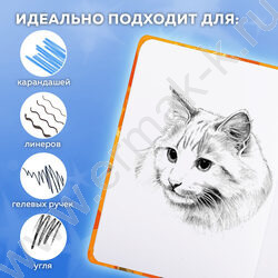 Скетчбук  80л 145х203мм, резинка "Пухляши" 120г/кв.м NEW | Фото 4