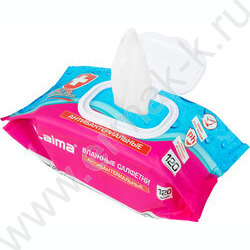 Салфетки влажные 120шт Antibacterial /антибаактериаотные /с крышкой клапаном NEW | Фото 4
