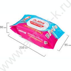 Салфетки влажные 120шт Antibacterial /антибаактериаотные /с крышкой клапаном NEW | Фото 6