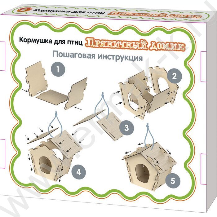 Кормушка для птиц деревянная "Пряничный домик" NEW | Фото 9