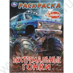 Раскраска А4 Экстремальные гонки NEW | Фото 1