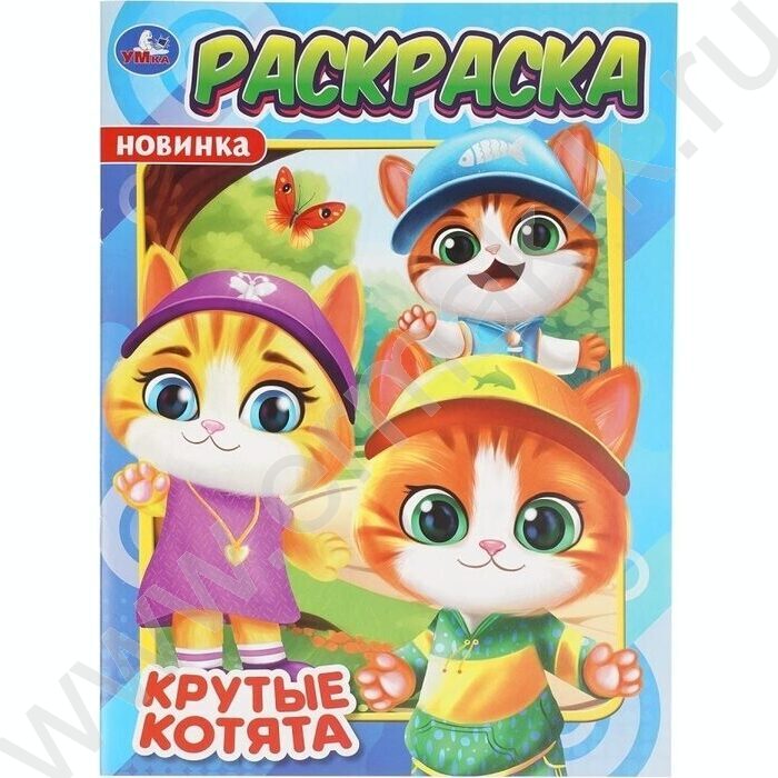 Раскраска А4 Крутые котята NEW | Фото 1
