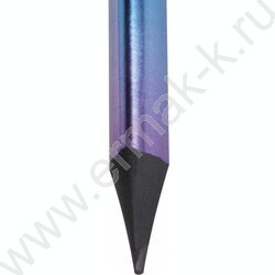 Карандаш ч/гр c ластиком HB "GRADE Metallic", заточен., трехгранный /ассорти NEW | Фото 3