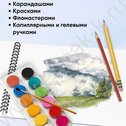 Альбом д/рисования-спираль 40л "Классика однотонная-21" ассорти NEW | Фото 5