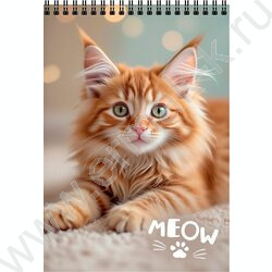 Блокнот  40л А6 спираль "Милые котики-12" ассорти NEW | Фото 5